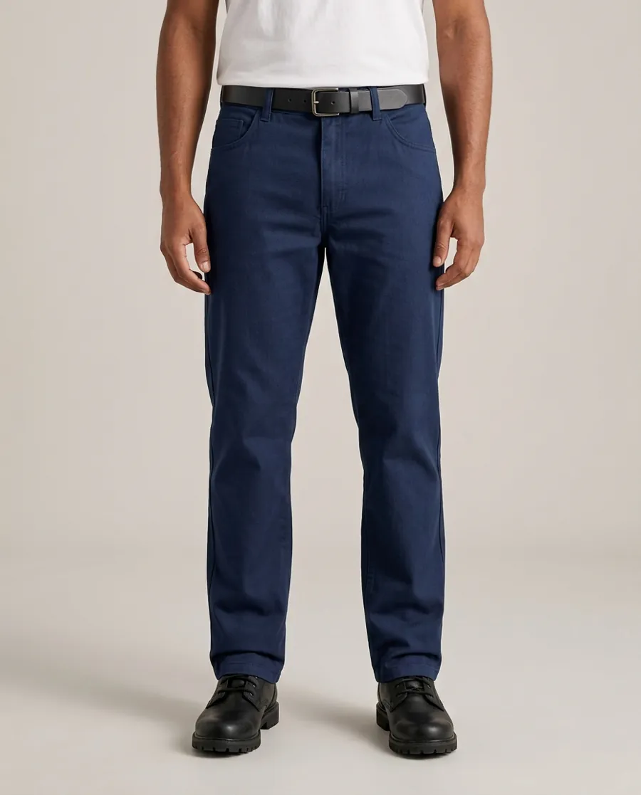 Calça de Brim Azul Marinho